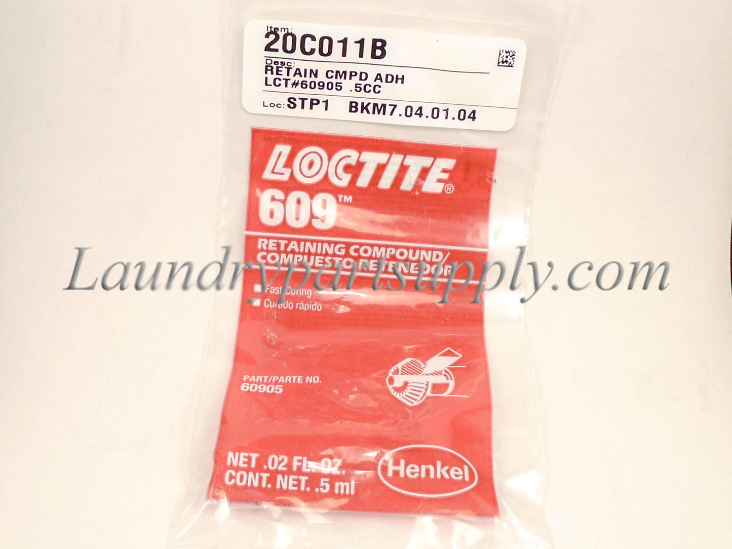 LOCTITE, # RC/609, .5ML TUBE