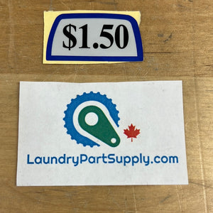 $1.50 HANDLE VEND DECAL- Each Sold Separately