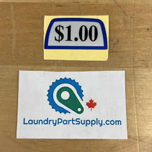 $1.00 HANDLE VEND DECAL- Each Sold Separately